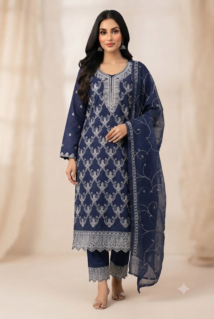 3piece Suit Chiffon Georgette Ready to Wear