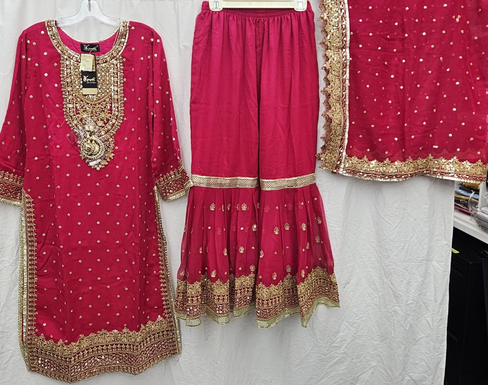 3Pc Chiffon Georgette Suit | Ready to Wear - Image 3