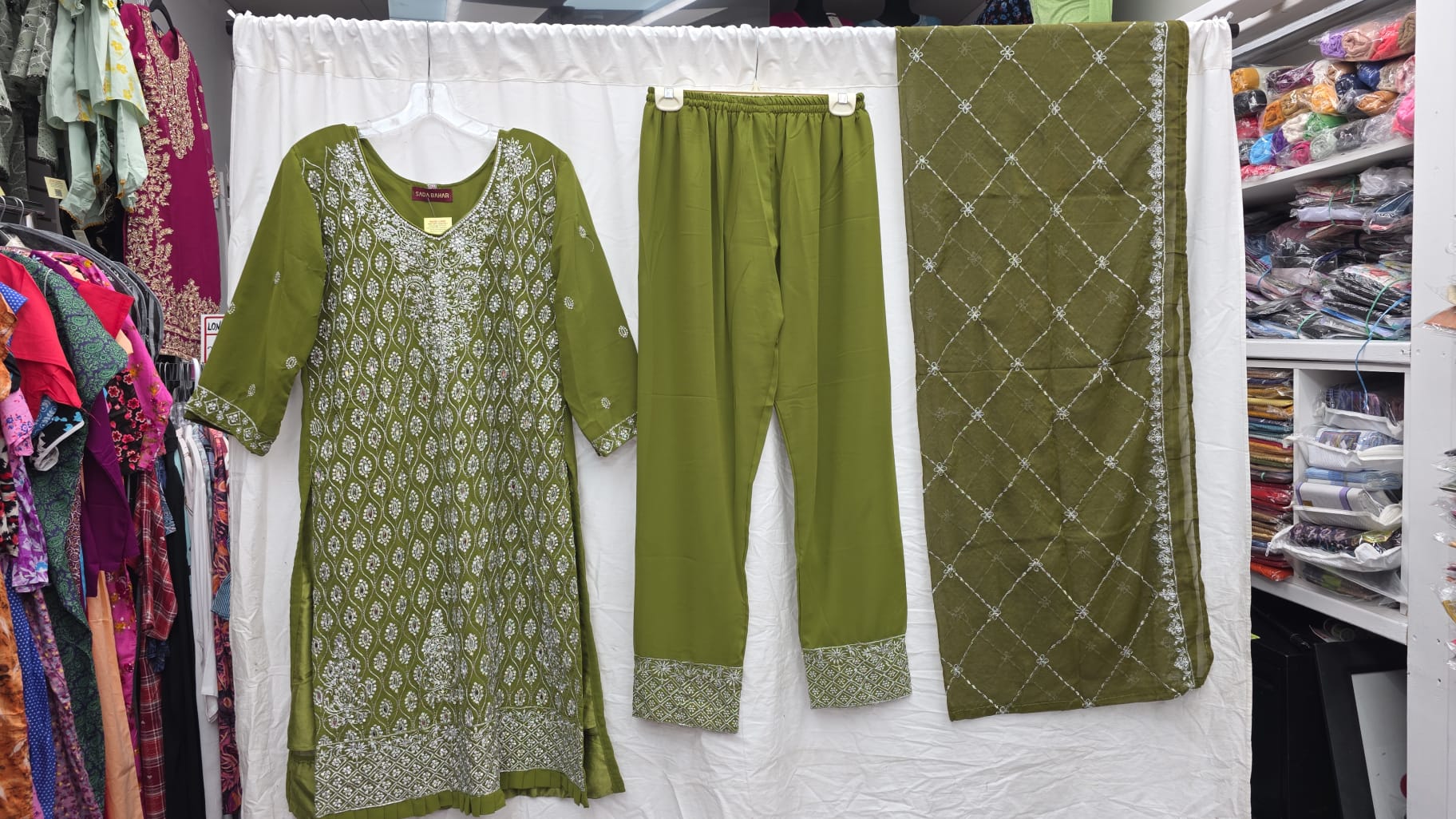 3piece Suit Chiffon Georgette Ready to Wear - Image 2