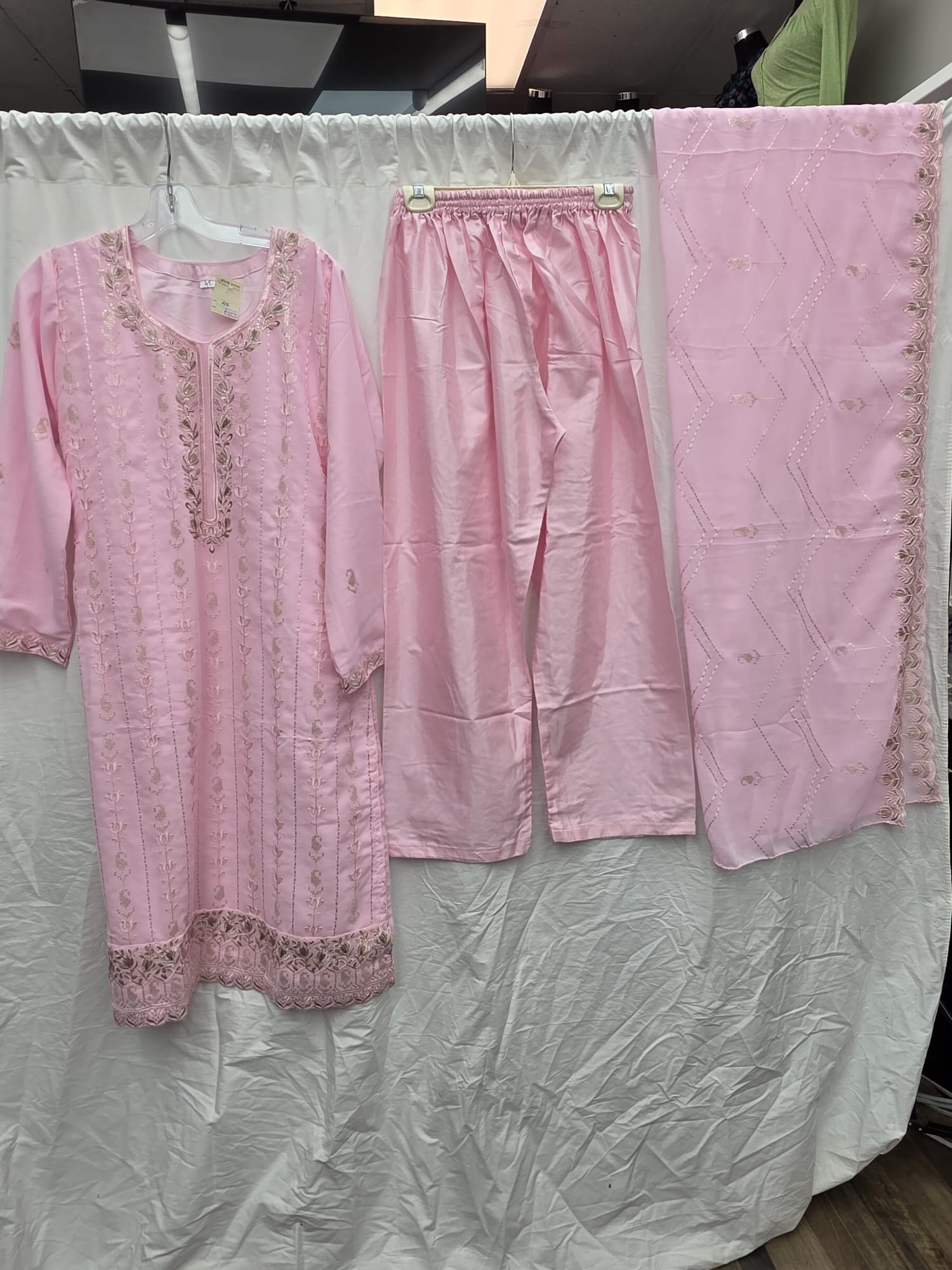 3Pc Chiffon Georgette Suit Ready to Wear - Image 3