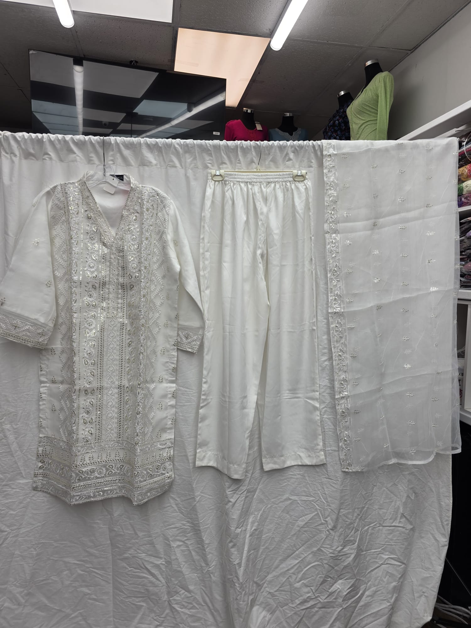 3Pc Chiffon Georgette Suit Ready to Wear - Image 3