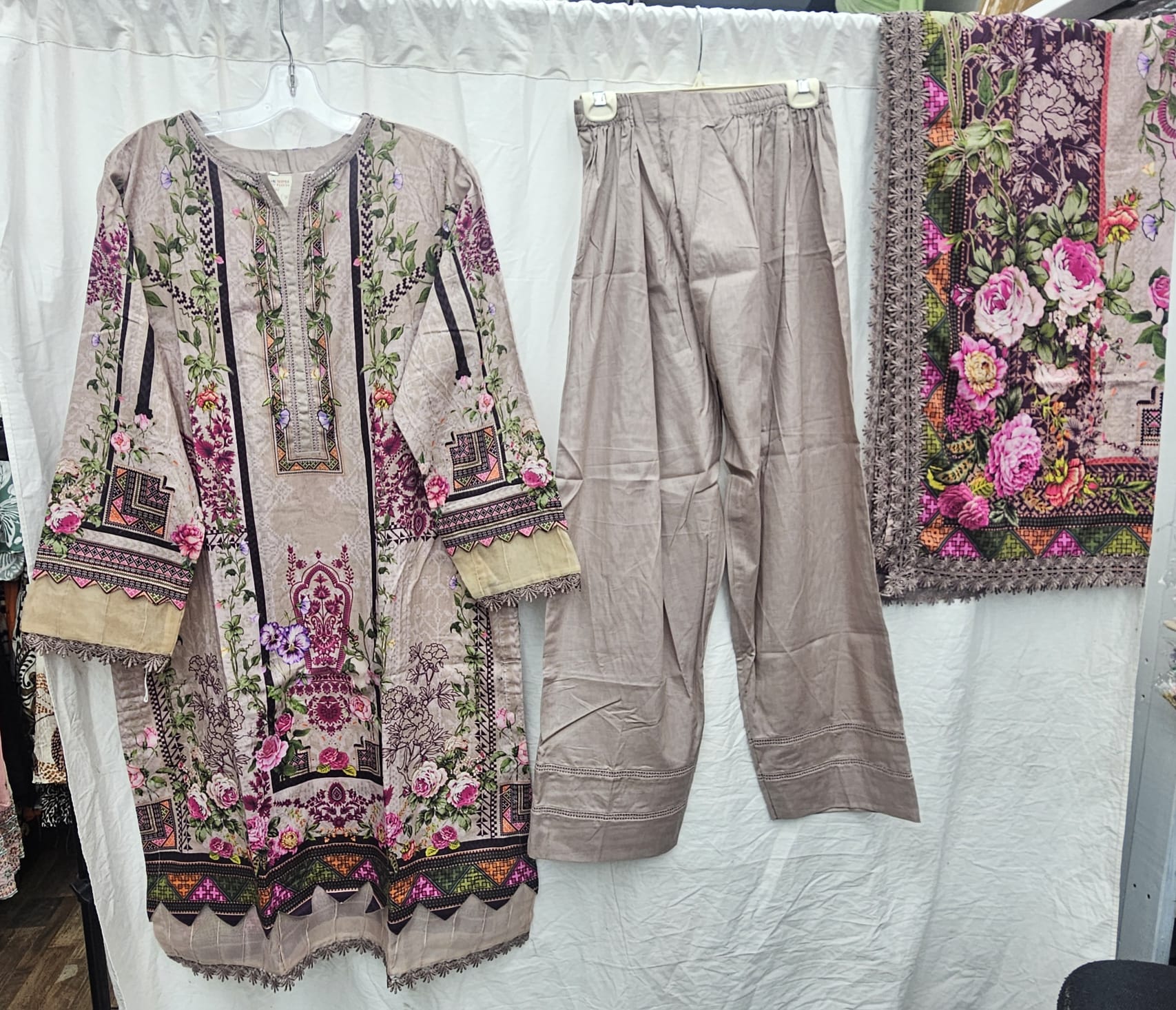 Maria B Lawn Suit | Ready to Wear - Image 3