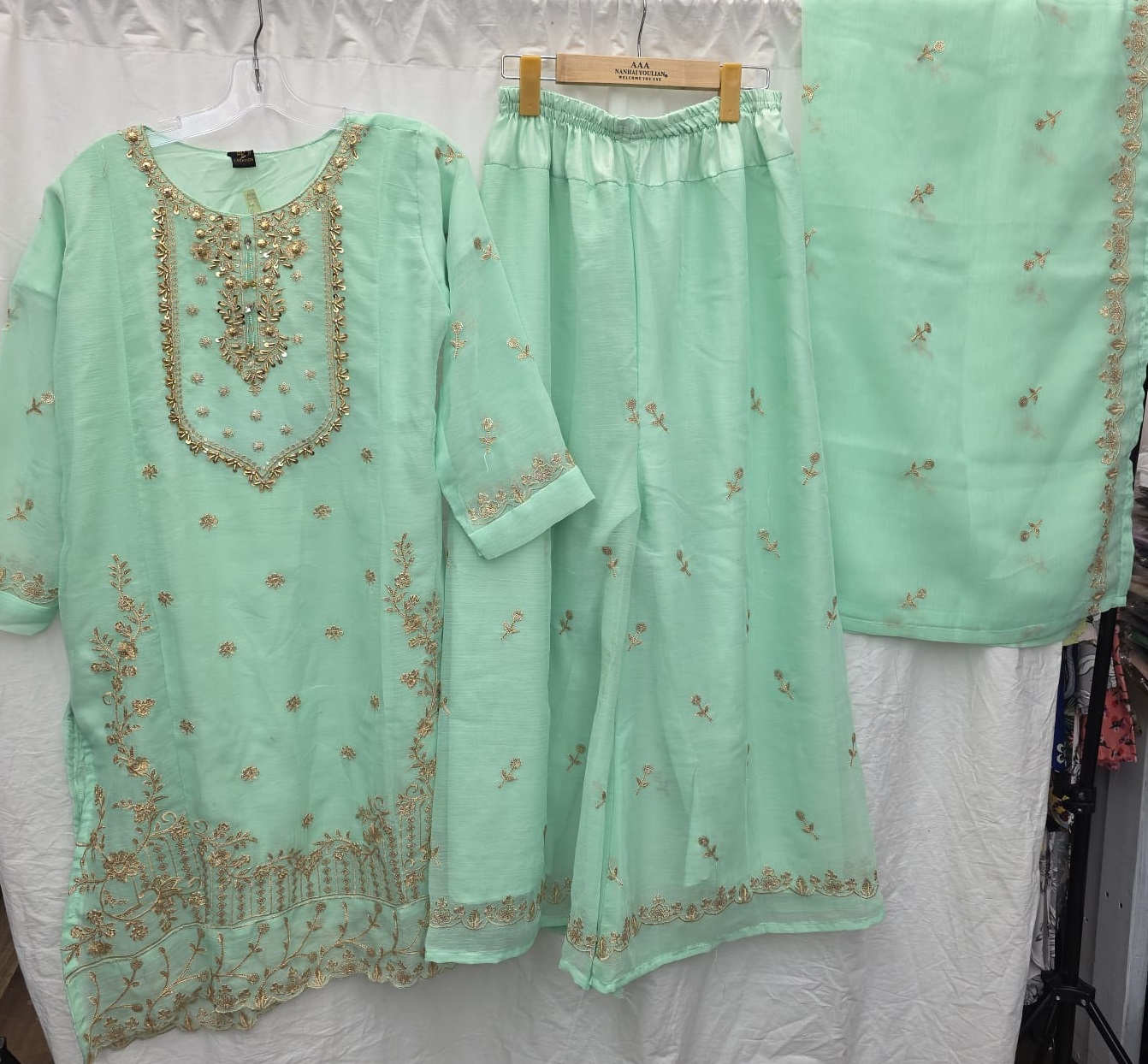 3Pc Chiffon Georgette Suit | Ready to Wear - Image 3