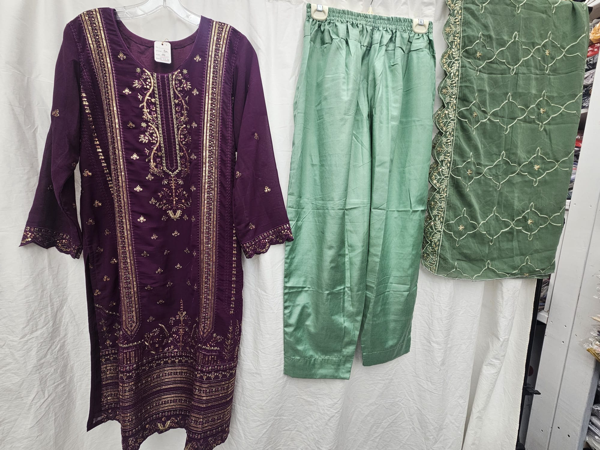 3Pc Chiffon Georgette Suit | Ready to Wear - Image 3