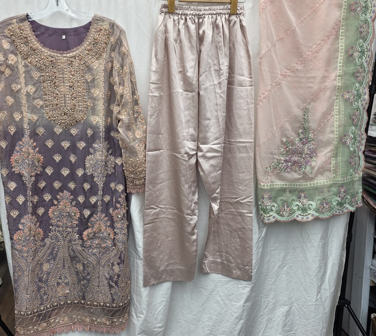 3Pc Chiffon Georgette Suit | Ready to Wear - Image 3