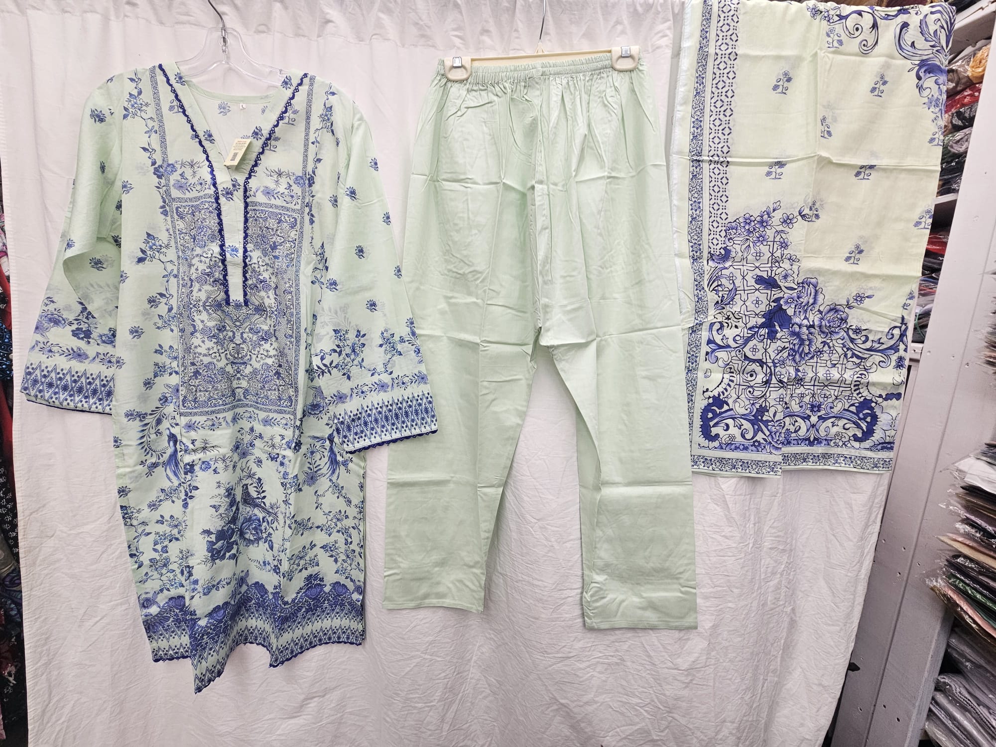 3Pc Embroidered Lawn Suit | Ready to Wear - Image 3