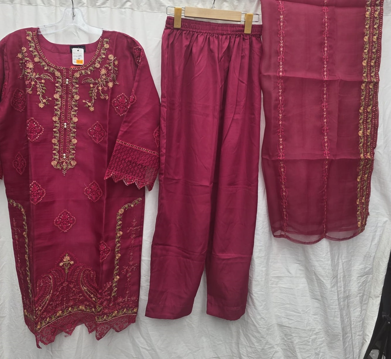 3Pc Chiffon Georgette Suit | Ready to Wear - Image 3