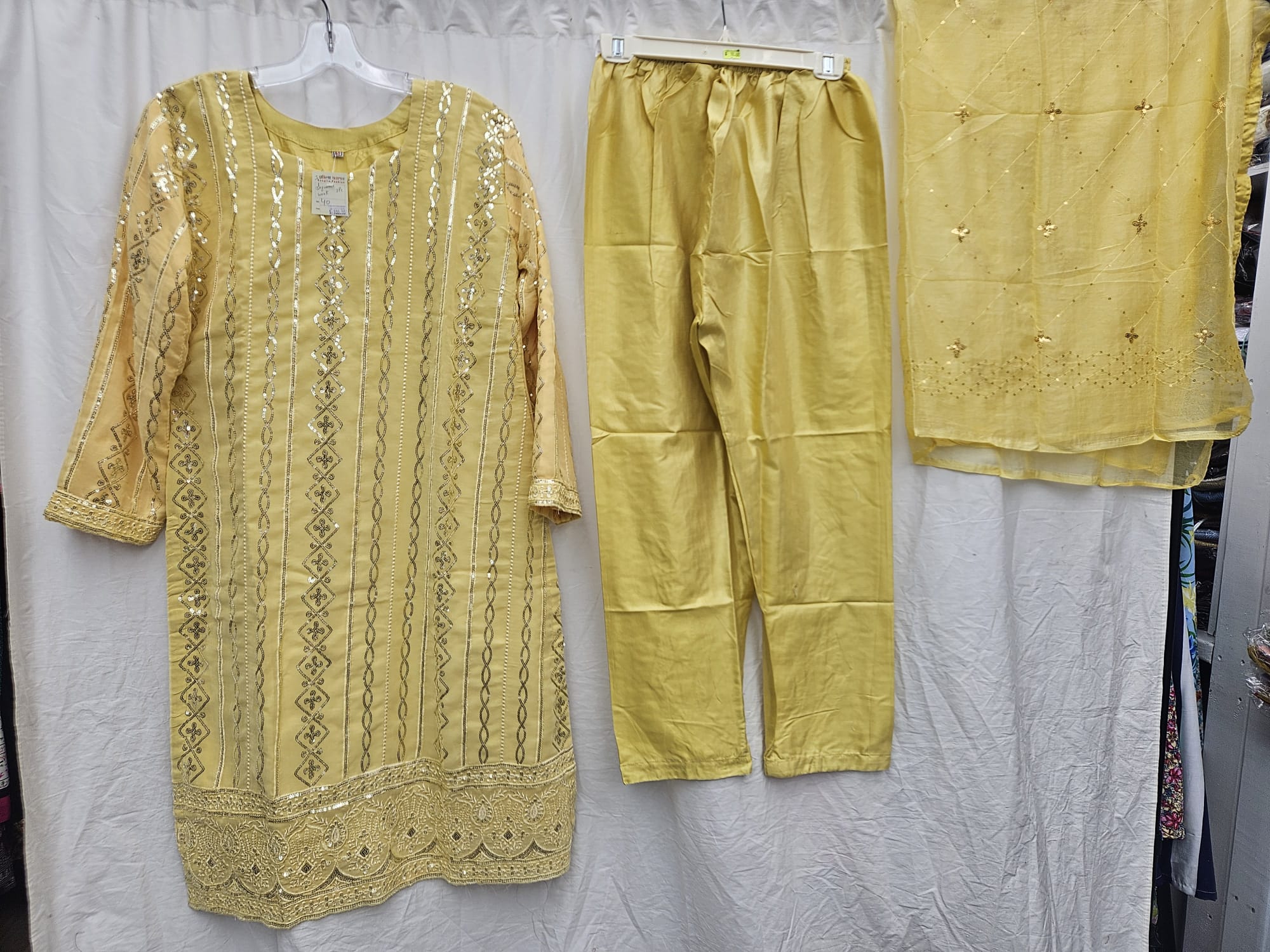 3Pc Chiffon Georgette Suit | Ready to Wear - Image 3