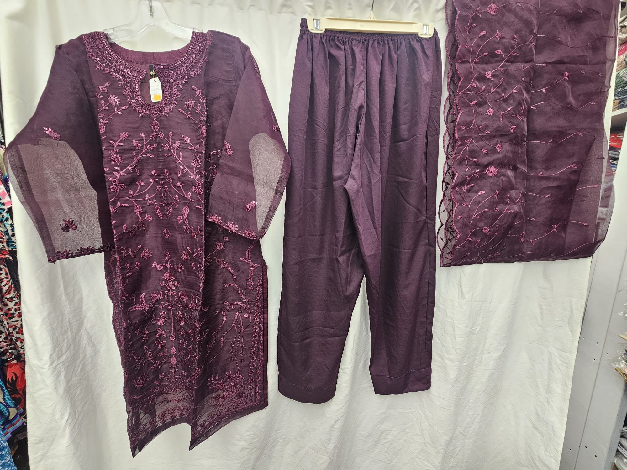3Pc Chiffon Georgette Suit | Ready to Wear - Image 3