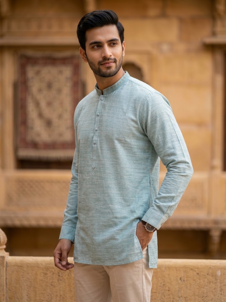 Mans Kurta Pajama | Ready to Wear - Image 2
