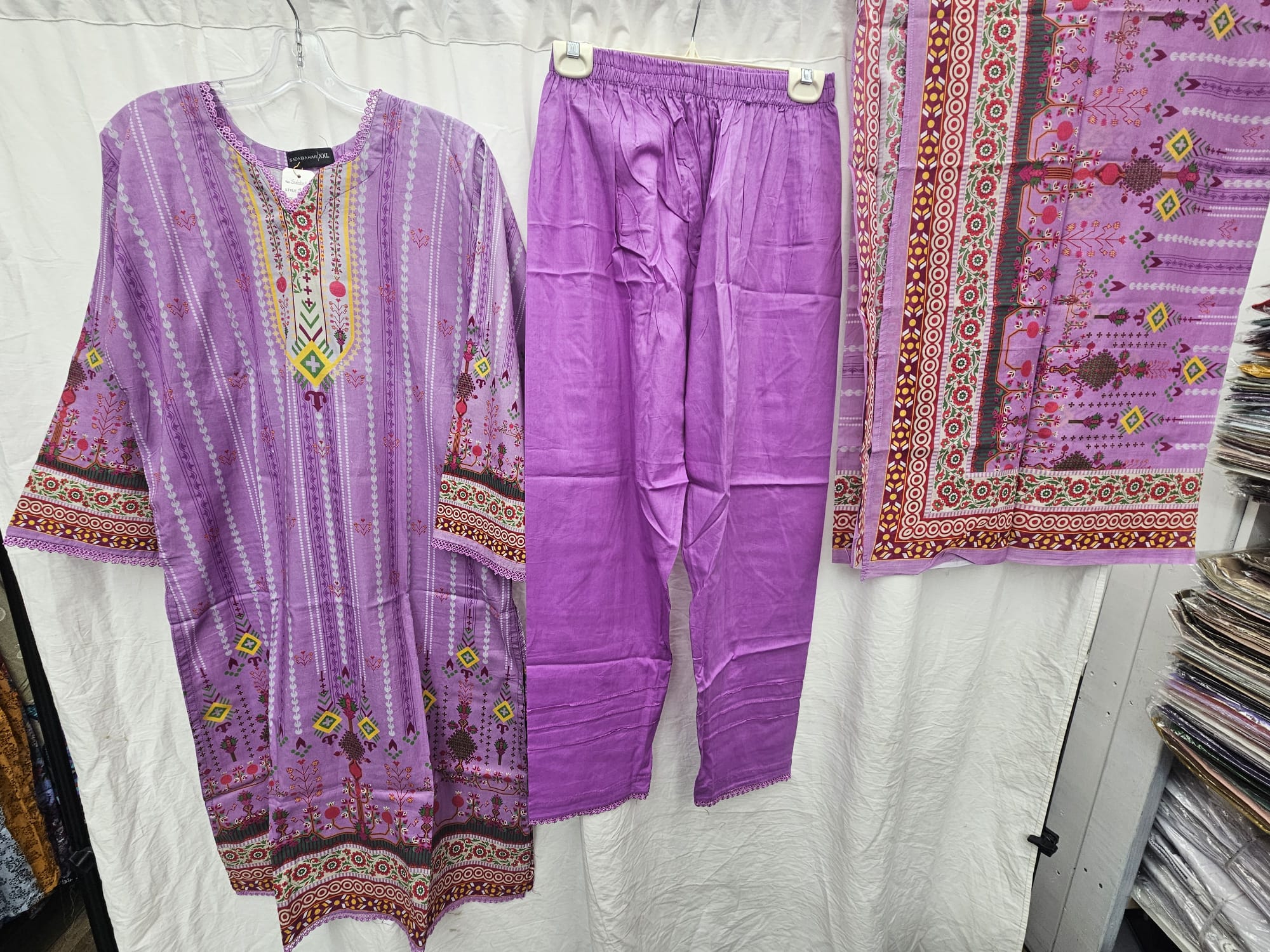 3Pc Embroidered Lawn Suit | Ready to Wear - Image 3