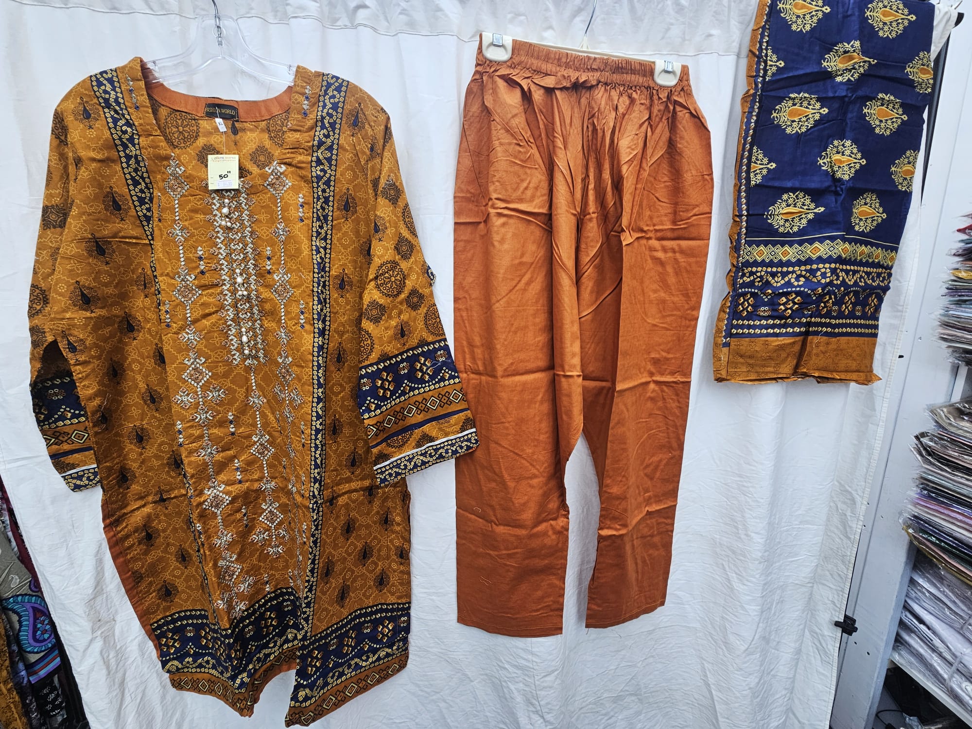 3Pc Embroidered Lawn Suit | Ready to Wear - Image 3