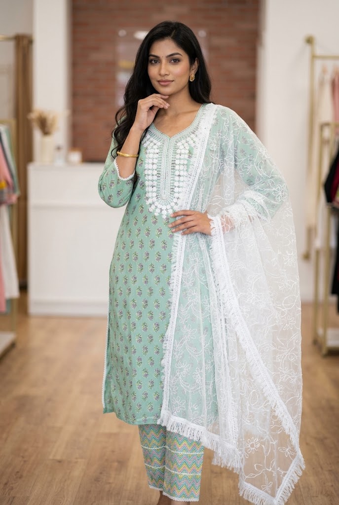 3Pc Embroidered Cotton Suit | Ready to Wear Vol 2 - Image 2