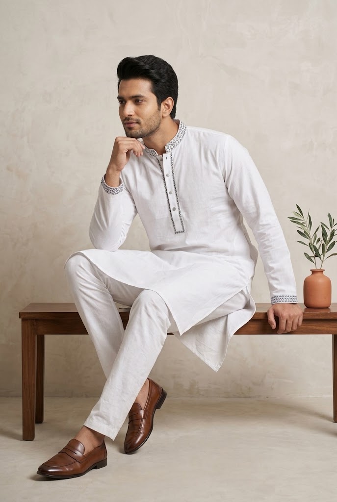 Mans Kurta Pajama | Ready to Wear - Image 2