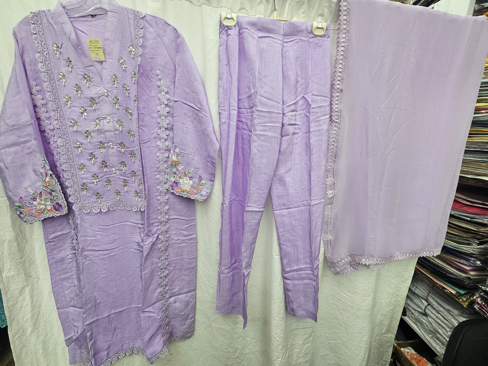 3Pc Silk Suit | Ready to Wear - Image 3